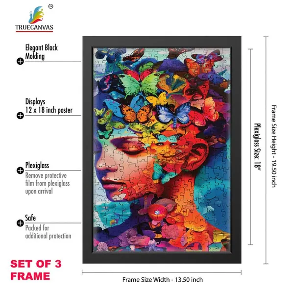 Black__Abstract_Hd_Print_Painting_Set_Of_3_With_Frame_|_For_Home,_Living_Room_Gallery_&_Office,_Black_Frame,_Size_-_13.50_X_19.50_Inch,_Sf324