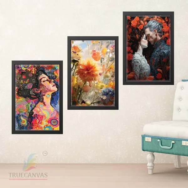 Black__Abstract_Hd_Print_Painting_Set_Of_3_With_Frame_|_For_Home,_Living_Room_Gallery_&_Office,_Black_Frame,_Size_-_13.50_X_19.50_Inch,_Sf325