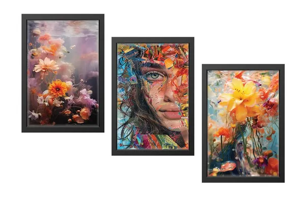 Multicolor_Abstract_Hd_Print_Painting_Set_Of_3_With_Frame_|_For_Home,_Living_Room_Gallery_&_Office,_Black_Frame,_Size_-_13.50_X_19.50_Inch,_Sf326