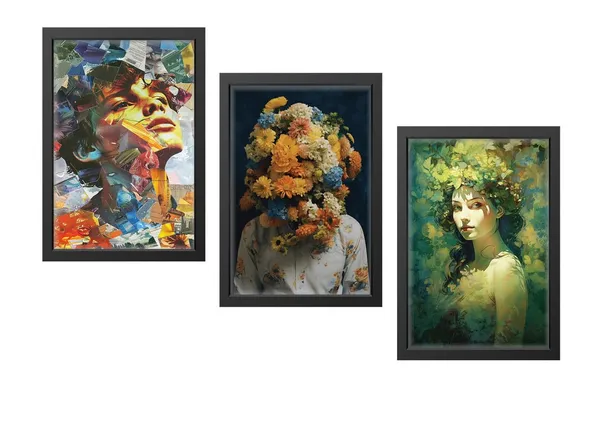 Black__Abstract_Hd_Print_Painting_Set_Of_3_With_Frame_|_For_Home,_Living_Room_Gallery_&_Office,_Black_Frame,_Size_-_13.50_X_19.50_Inch,_Sf328