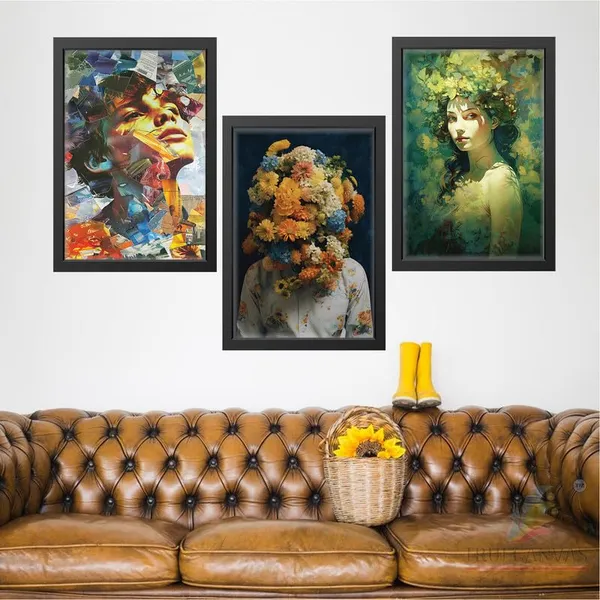 Black__Abstract_Hd_Print_Painting_Set_Of_3_With_Frame_|_For_Home,_Living_Room_Gallery_&_Office,_Black_Frame,_Size_-_13.50_X_19.50_Inch,_Sf328