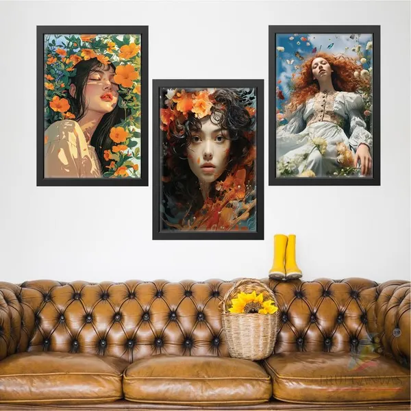 Black__Abstract_Hd_Print_Painting_Set_Of_3_With_Frame_|_For_Home,_Living_Room_Gallery_&_Office,_Black_Frame,_Size_-_13.50_X_19.50_Inch,_Sf329