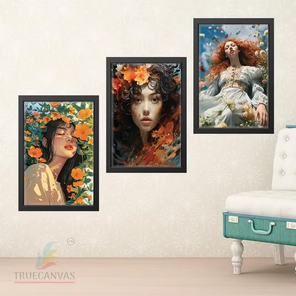Black__Abstract_Hd_Print_Painting_Set_Of_3_With_Frame_|_For_Home,_Living_Room_Gallery_&_Office,_Black_Frame,_Size_-_13.50_X_19.50_Inch,_Sf329