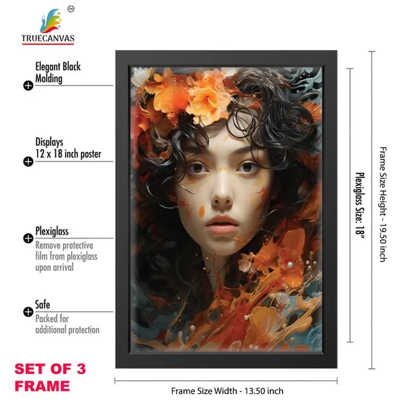 Black__Abstract_Hd_Print_Painting_Set_Of_3_With_Frame_|_For_Home,_Living_Room_Gallery_&_Office,_Black_Frame,_Size_-_13.50_X_19.50_Inch,_Sf329
