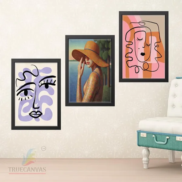Black__Abstract_Hd_Print_Painting_Set_Of_3_With_Frame_|_For_Home,_Living_Room_Gallery_&_Office,_Black_Frame,_Size_-_13.50_X_19.50_Inch,_Sf332