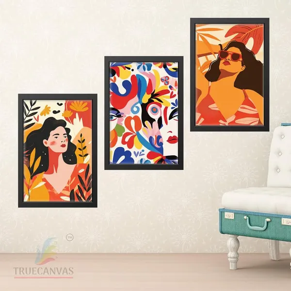 Black__Abstract_Hd_Print_Painting_Set_Of_3_With_Frame_|_For_Home,_Living_Room_Gallery_&_Office,_Black_Frame,_Size_-_13.50_X_19.50_Inch,_Sf334