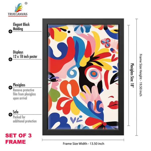 Black__Abstract_Hd_Print_Painting_Set_Of_3_With_Frame_|_For_Home,_Living_Room_Gallery_&_Office,_Black_Frame,_Size_-_13.50_X_19.50_Inch,_Sf334