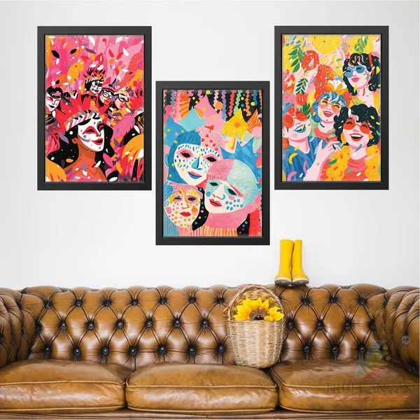 Black__Abstract_Hd_Print_Painting_Set_Of_3_With_Frame_|_For_Home,_Living_Room_Gallery_&_Office,_Black_Frame,_Size_-_13.50_X_19.50_Inch,_Sf335