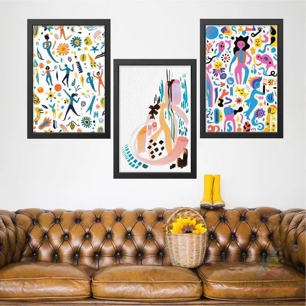 Black__Abstract_Hd_Print_Painting_Set_Of_3_With_Frame_|_For_Home,_Living_Room_Gallery_&_Office,_Black_Frame,_Size_-_13.50_X_19.50_Inch,_Sf336