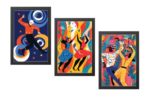 Black__Abstract_Hd_Print_Painting_Set_Of_3_With_Frame_|_For_Home,_Living_Room_Gallery_&_Office,_Black_Frame,_Size_-_13.50_X_19.50_Inch,_Sf337
