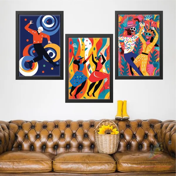 Black__Abstract_Hd_Print_Painting_Set_Of_3_With_Frame_|_For_Home,_Living_Room_Gallery_&_Office,_Black_Frame,_Size_-_13.50_X_19.50_Inch,_Sf337
