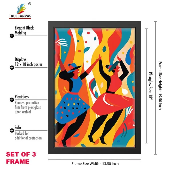 Black__Abstract_Hd_Print_Painting_Set_Of_3_With_Frame_|_For_Home,_Living_Room_Gallery_&_Office,_Black_Frame,_Size_-_13.50_X_19.50_Inch,_Sf337