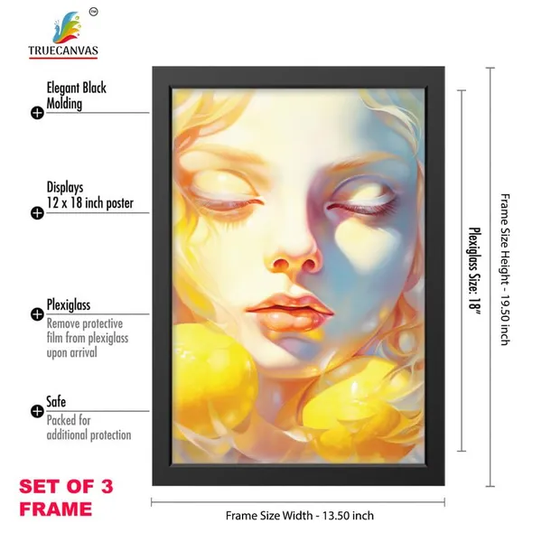 Black__Abstract_Hd_Print_Painting_Set_Of_3_With_Frame_|_For_Home,_Living_Room_Gallery_&_Office,_Black_Frame,_Size_-_13.50_X_19.50_Inch,_Sf341