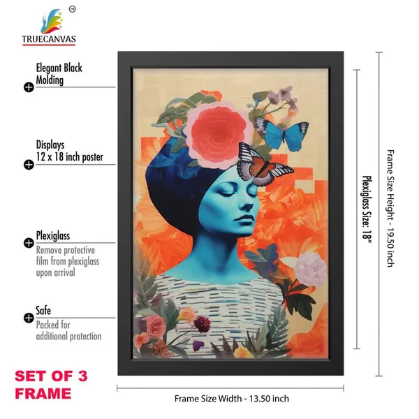 Black__Abstract_Hd_Print_Painting_Set_Of_3_With_Frame_|_For_Home,_Living_Room_Gallery_&_Office,_Black_Frame,_Size_-_13.50_X_19.50_Inch,_Sf342