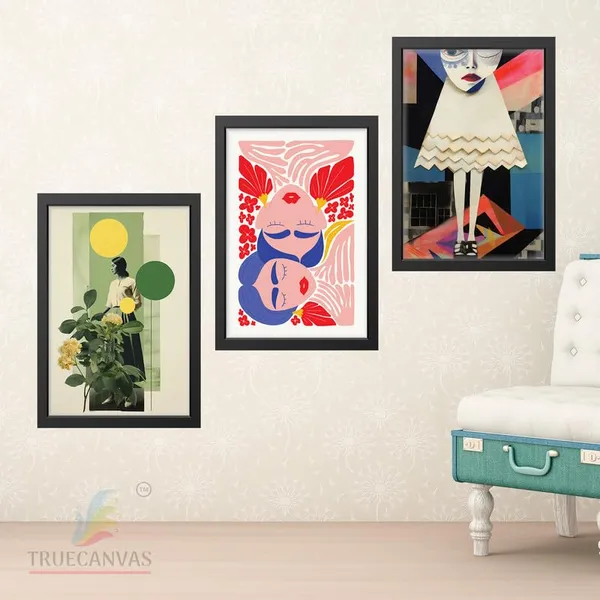 Black__Abstract_Hd_Print_Painting_Set_Of_3_With_Frame_|_For_Home,_Living_Room_Gallery_&_Office,_Black_Frame,_Size_-_13.50_X_19.50_Inch,_Sf343