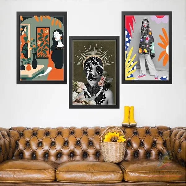 Black__Abstract_Hd_Print_Painting_Set_Of_3_With_Frame_|_For_Home,_Living_Room_Gallery_&_Office,_Black_Frame,_Size_-_13.50_X_19.50_Inch,_Sf348