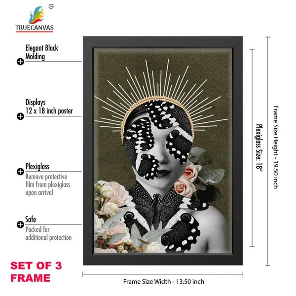 Black__Abstract_Hd_Print_Painting_Set_Of_3_With_Frame_|_For_Home,_Living_Room_Gallery_&_Office,_Black_Frame,_Size_-_13.50_X_19.50_Inch,_Sf348