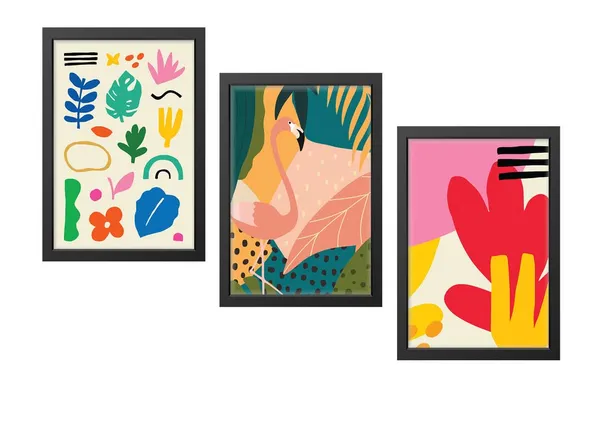Multicolor_Abstract_Hd_Print_Painting_Set_Of_3_With_Frame_|_For_Home,_Living_Room_Gallery_&_Office,_Black_Frame,_Size_-_13.50_X_19.50_Inch,_Sf350