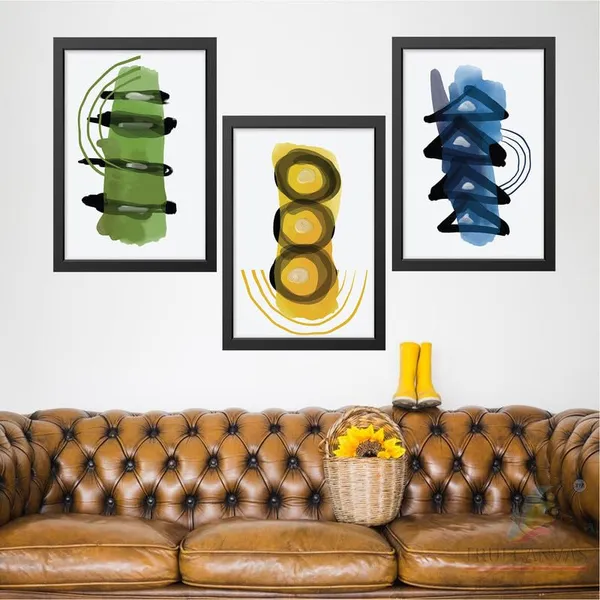 Black__Abstract_Hd_Print_Painting_Set_Of_3_With_Frame_|_For_Home,_Living_Room_Gallery_&_Office,_Black_Frame,_Size_-_13.50_X_19.50_Inch,_Sf353