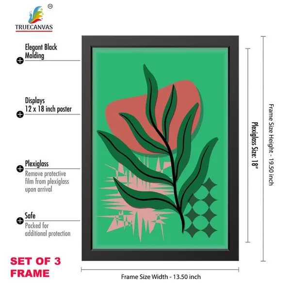 Black__Abstract_Hd_Print_Painting_Set_Of_3_With_Frame_|_For_Home,_Living_Room_Gallery_&_Office,_Black_Frame,_Size_-_13.50_X_19.50_Inch,_Sf355