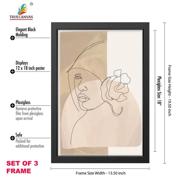 Black__Abstract_Hd_Print_Painting_Set_Of_3_With_Frame_|_For_Home,_Living_Room_Gallery_&_Office,_Black_Frame,_Size_-_13.50_X_19.50_Inch,_Sf360