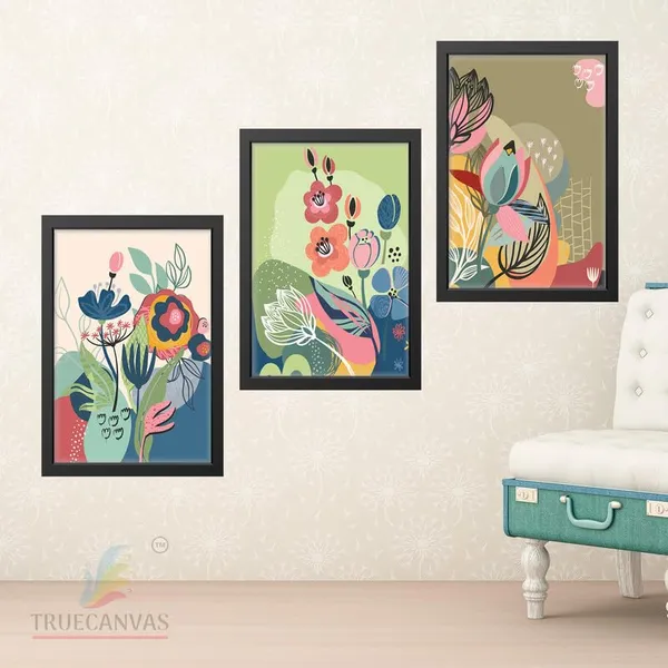 Black__Abstract_Hd_Print_Painting_Set_Of_3_With_Frame_|_For_Home,_Living_Room_Gallery_&_Office,_Black_Frame,_Size_-_13.50_X_19.50_Inch,_Sf364