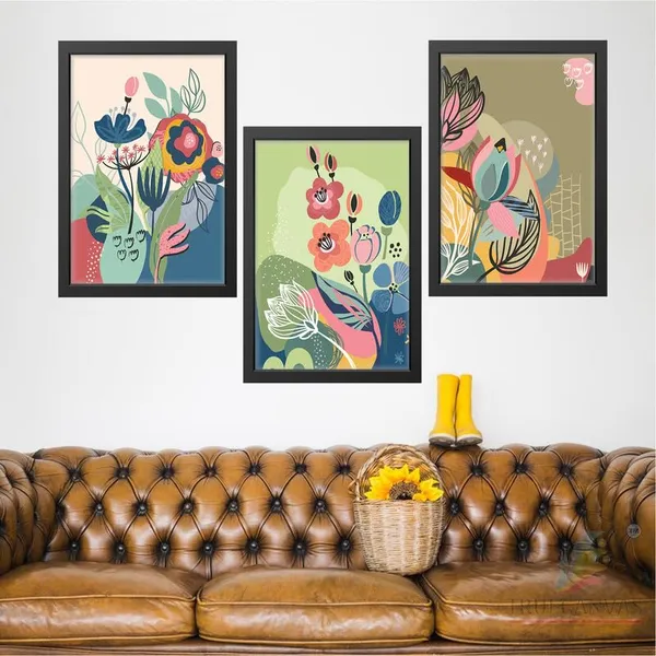 Black__Abstract_Hd_Print_Painting_Set_Of_3_With_Frame_|_For_Home,_Living_Room_Gallery_&_Office,_Black_Frame,_Size_-_13.50_X_19.50_Inch,_Sf364