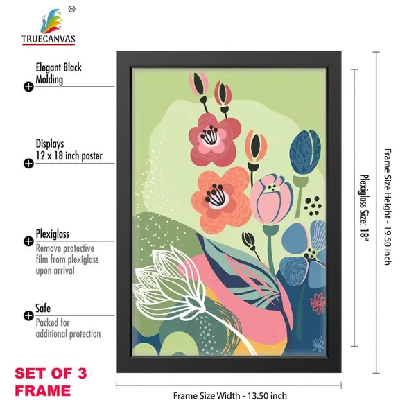Black__Abstract_Hd_Print_Painting_Set_Of_3_With_Frame_|_For_Home,_Living_Room_Gallery_&_Office,_Black_Frame,_Size_-_13.50_X_19.50_Inch,_Sf364