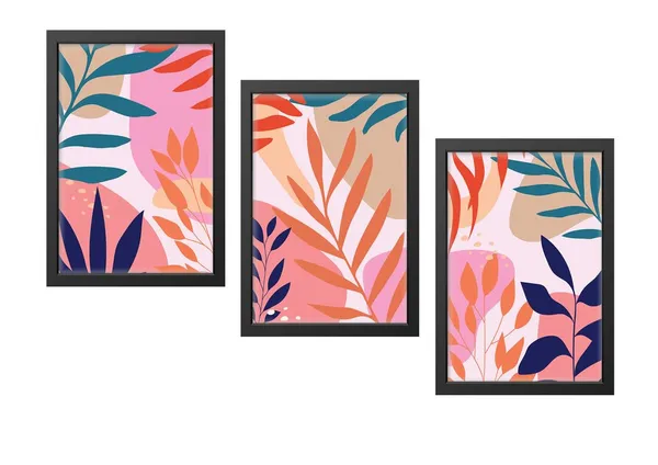 Black__Abstract_Hd_Print_Painting_Set_Of_3_With_Frame_|_For_Home,_Living_Room_Gallery_&_Office,_Black_Frame,_Size_-_13.50_X_19.50_Inch,_Sf365