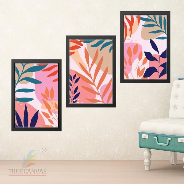 Black__Abstract_Hd_Print_Painting_Set_Of_3_With_Frame_|_For_Home,_Living_Room_Gallery_&_Office,_Black_Frame,_Size_-_13.50_X_19.50_Inch,_Sf365