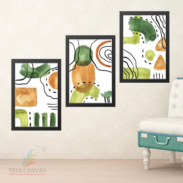 Black__Abstract_Hd_Print_Painting_Set_Of_3_With_Frame_|_For_Home,_Living_Room_Gallery_&_Office,_Black_Frame,_Size_-_13.50_X_19.50_Inch,_Sf366