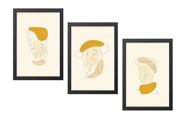 Black__Abstract_Hd_Print_Painting_Set_Of_3_With_Frame_|_For_Home,_Living_Room_Gallery_&_Office,_Black_Frame,_Size_-_13.50_X_19.50_Inch,_Sf369