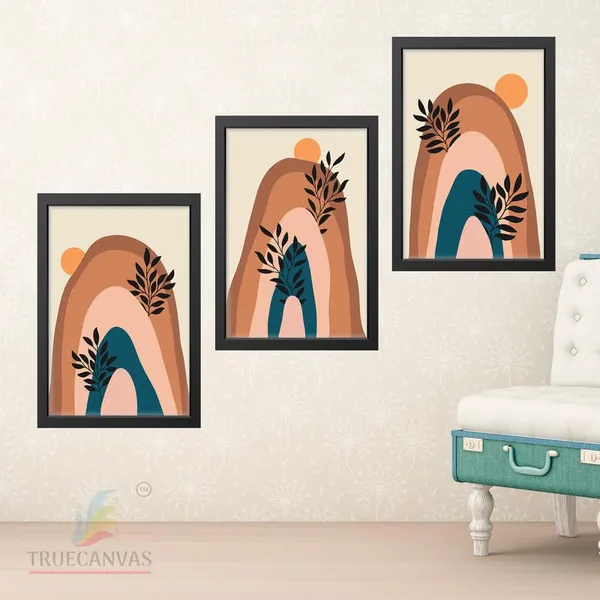 Black__Abstract_Hd_Print_Painting_Set_Of_3_With_Frame_|_For_Home,_Living_Room_Gallery_&_Office,_Black_Frame,_Size_-_13.50_X_19.50_Inch,_Sf371