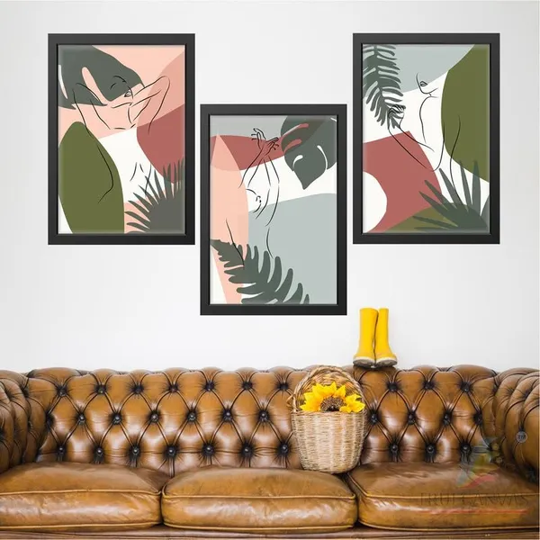 Black__Abstract_Hd_Print_Painting_Set_Of_3_With_Frame_|_For_Home,_Living_Room_Gallery_&_Office,_Black_Frame,_Size_-_13.50_X_19.50_Inch,_Sf373