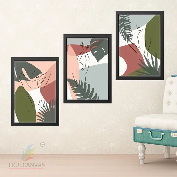 Black__Abstract_Hd_Print_Painting_Set_Of_3_With_Frame_|_For_Home,_Living_Room_Gallery_&_Office,_Black_Frame,_Size_-_13.50_X_19.50_Inch,_Sf373