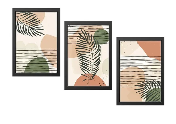 Black__Abstract_Hd_Print_Painting_Set_Of_3_With_Frame_|_For_Home,_Living_Room_Gallery_&_Office,_Black_Frame,_Size_-_13.50_X_19.50_Inch,_Sf377