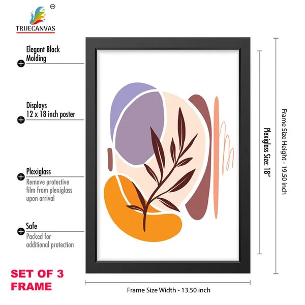 Black__Abstract_Hd_Print_Painting_Set_Of_3_With_Frame_|_For_Home,_Living_Room_Gallery_&_Office,_Black_Frame,_Size_-_13.50_X_19.50_Inch,_Sf378