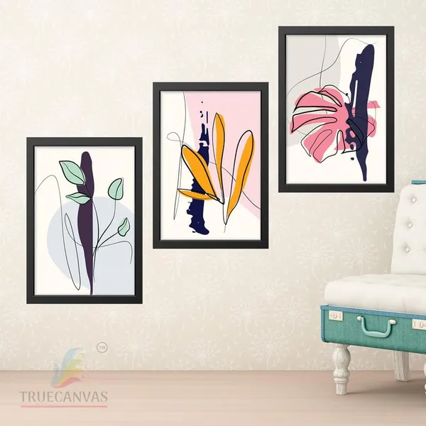 Black__Abstract_Hd_Print_Painting_Set_Of_3_With_Frame_|_For_Home,_Living_Room_Gallery_&_Office,_Black_Frame,_Size_-_13.50_X_19.50_Inch,_Sf380