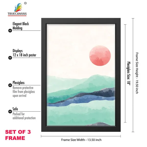 Black__Abstract_Hd_Print_Painting_Set_Of_3_With_Frame_|_For_Home,_Living_Room_Gallery_&_Office,_Black_Frame,_Size_-_13.50_X_19.50_Inch,_Sf390