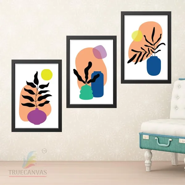 Black__Abstract_Hd_Print_Painting_Set_Of_3_With_Frame_|_For_Home,_Living_Room_Gallery_&_Office,_Black_Frame,_Size_-_13.50_X_19.50_Inch,_Sf391