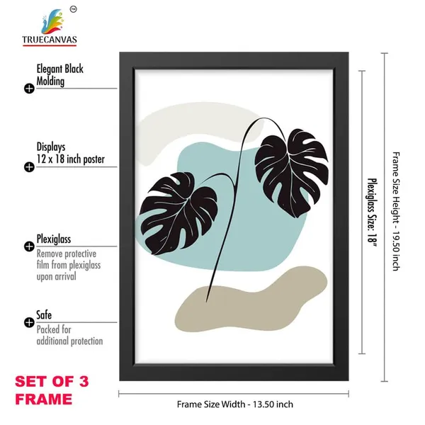Black__Abstract_Hd_Print_Painting_Set_Of_3_With_Frame_|_For_Home,_Living_Room_Gallery_&_Office,_Black_Frame,_Size_-_13.50_X_19.50_Inch,_Sf398