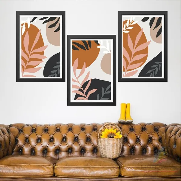 Black__Abstract_Hd_Print_Painting_Set_Of_3_With_Frame_|_For_Home,_Living_Room_Gallery_&_Office,_Black_Frame,_Size_-_13.50_X_19.50_Inch,_Sf408