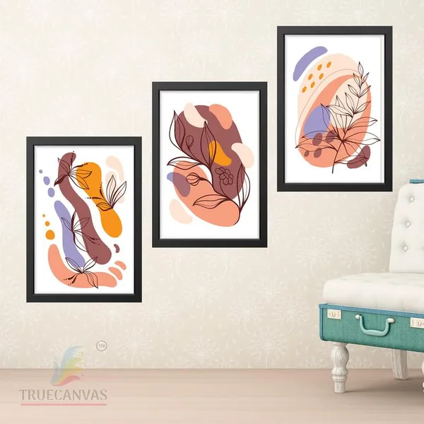 Black__Abstract_Hd_Print_Painting_Set_Of_3_With_Frame_|_For_Home,_Living_Room_Gallery_&_Office,_Black_Frame,_Size_-_13.50_X_19.50_Inch,_Sf409