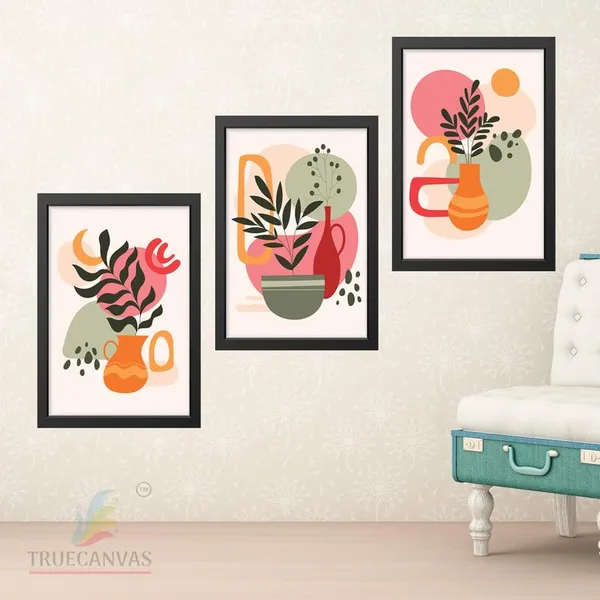 Black__Abstract_Hd_Print_Painting_Set_Of_3_With_Frame_|_For_Home,_Living_Room_Gallery_&_Office,_Black_Frame,_Size_-_13.50_X_19.50_Inch,_Sf412