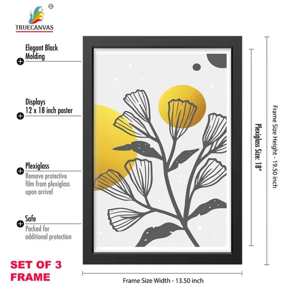 Black__Abstract_Hd_Print_Painting_Set_Of_3_With_Frame_|_For_Home,_Living_Room_Gallery_&_Office,_Black_Frame,_Size_-_13.50_X_19.50_Inch,_Sf413