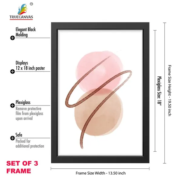 Black__Abstract_Hd_Print_Painting_Set_Of_3_With_Frame_|_For_Home,_Living_Room_Gallery_&_Office,_Black_Frame,_Size_-_13.50_X_19.50_Inch,_Sf415