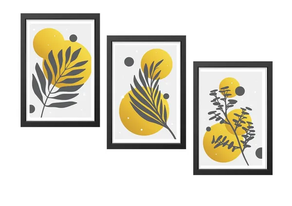 Black__Abstract_Hd_Print_Painting_Set_Of_3_With_Frame_|_For_Home,_Living_Room_Gallery_&_Office,_Black_Frame,_Size_-_13.50_X_19.50_Inch,_Sf416