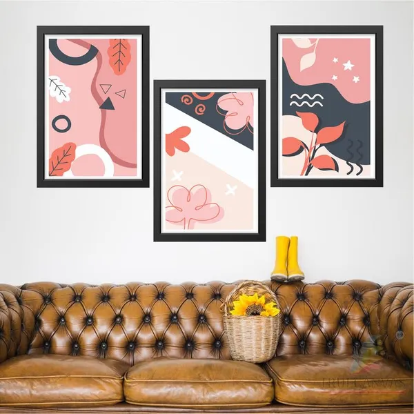Black__Abstract_Hd_Print_Painting_Set_Of_3_With_Frame_|_For_Home,_Living_Room_Gallery_&_Office,_Black_Frame,_Size_-_13.50_X_19.50_Inch,_Sf417
