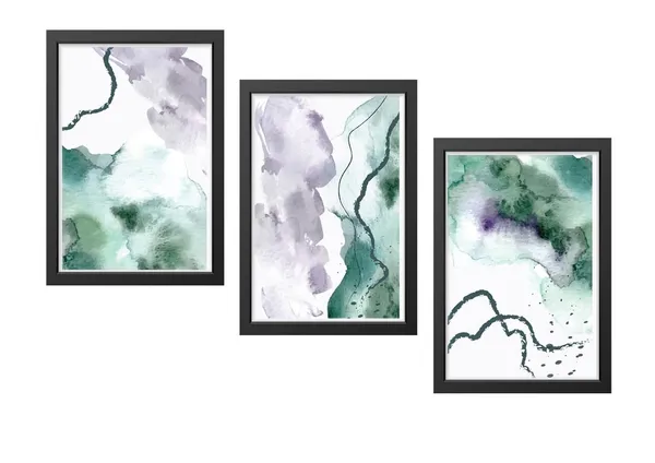 Black__Abstract_Hd_Print_Painting_Set_Of_3_With_Frame_|_For_Home,_Living_Room_Gallery_&_Office,_Black_Frame,_Size_-_13.50_X_19.50_Inch,_Sf421