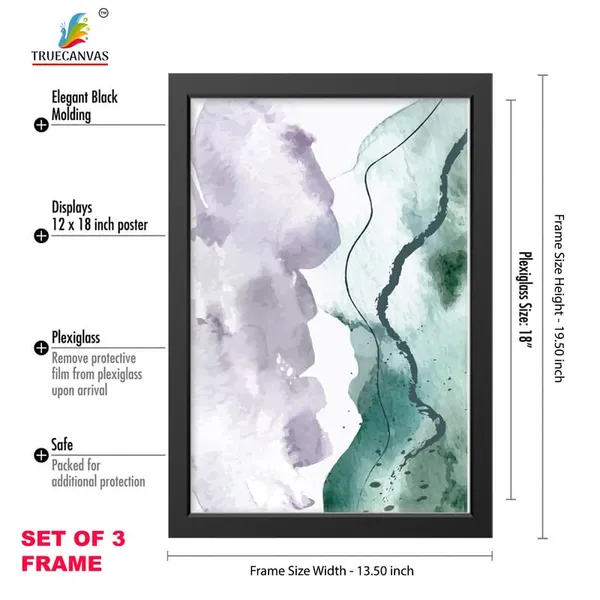 Black__Abstract_Hd_Print_Painting_Set_Of_3_With_Frame_|_For_Home,_Living_Room_Gallery_&_Office,_Black_Frame,_Size_-_13.50_X_19.50_Inch,_Sf421